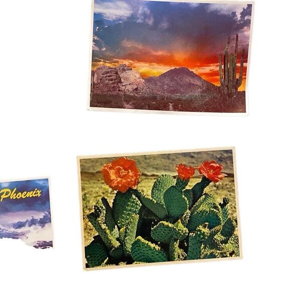 Vintage 70s Desert Arizona Grand Canyon unused postcards and road map ephemera - Picture 11 of 13